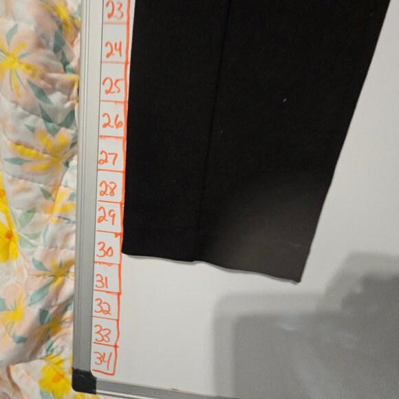 INC Black Pull On Skinny Leg Pants with Decoration Zippers on the side Size 14 - Picture 10 of 12